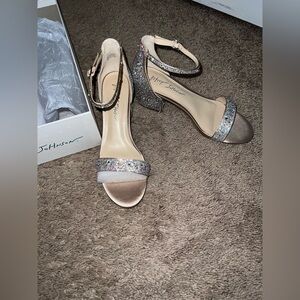 Betsy Johnson rhinestone heels 7.5